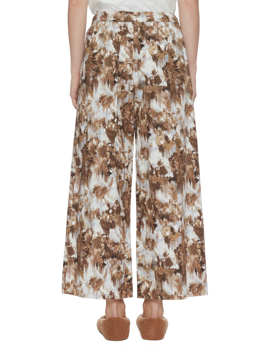 pantalone flower cielo - mm by max mara - pantalone
