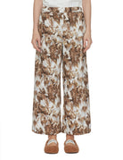 pantalone flower cielo - mm by max mara - pantalone