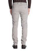 pantalone fondo tessuto spigato grigio cenere - teleria zed - pantalone casual
