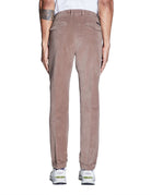 pantalone fustagno risvolto cioccolato - teleria zed - pantalone casual