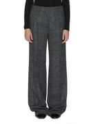 pantalone galles filo lurex grigio nero - n21 alessandro dell'acqua - pantalone