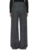 pantalone galles filo lurex grigio nero - n21 alessandro dell'acqua - pantalone