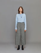 pantalone gamba larga bianco nero - vivetta - pantalone