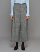 pantalone gamba larga bianco nero - vivetta - pantalone