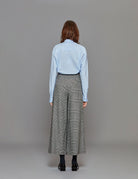 pantalone gamba larga bianco nero - vivetta - pantalone