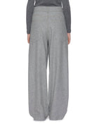 pantalone gigi lana over grigio - Frida SRL