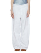 pantalone gigi over cotone bianco - jejia - pantalone