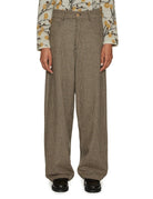 pantalone gigi pied de poule beige nero - jejia - pantalone