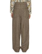 pantalone gigi pied de poule beige nero - jejia - pantalone