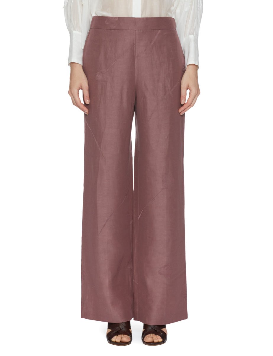 pantalone ivy elastico back malva - incotex - pantalone