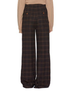 pantalone jean tessuto finestrato cacao - jejia - pantalone
