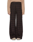 pantalone jean tessuto finestrato cacao - jejia - pantalone