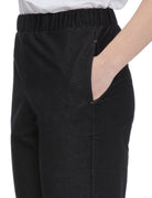 pantalone jersey effetto denim blu - max mara leisure - pantalone