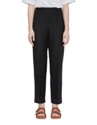 pantalone jersey effetto denim blu - max mara leisure - pantalone