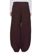 pantalone jogger maglia cioccolato - beatrice b - pantalone