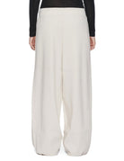 pantalone jogger maglia cream - beatrice b - pantalone