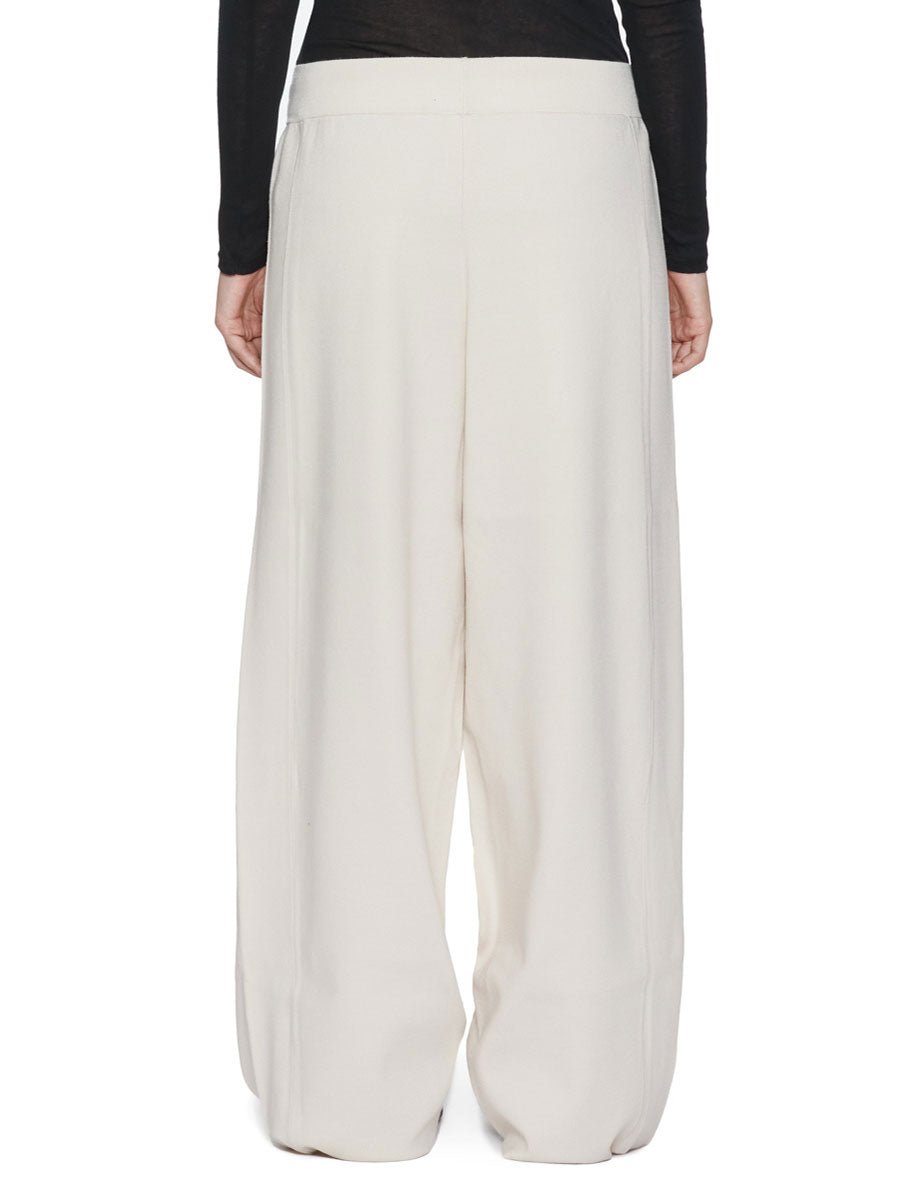 pantalone jogger maglia cream - beatrice b - pantalone
