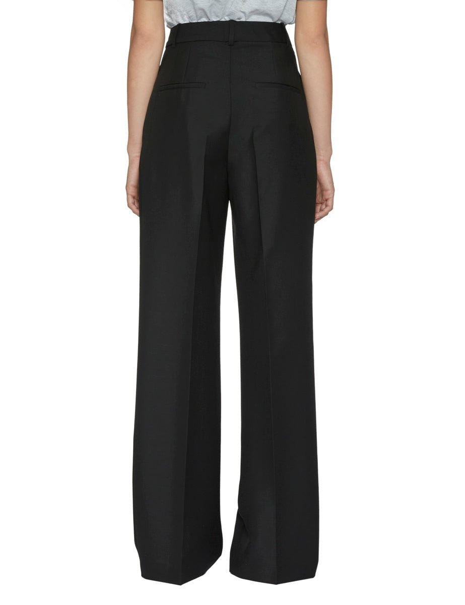 pantalone lana mohair black - rohe - pantalone
