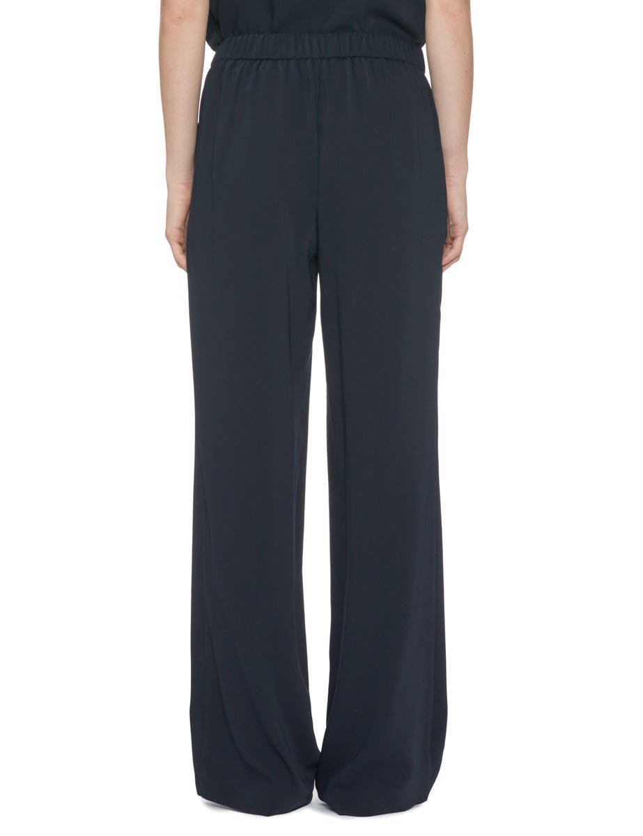 pantalone largo cady fluido blu - blufrida - pantalone