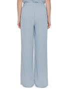 pantalone largo cady fluido polvere - blufrida - pantalone