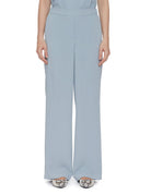 pantalone largo cady fluido polvere - blufrida - pantalone