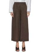 pantalone largo pinces moro - mm by max mara - pantalone