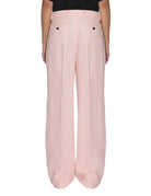 pantalone neera lino rosa - Frida SRL