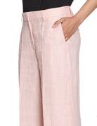 pantalone neera lino rosa - Frida SRL