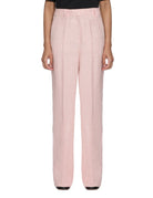 pantalone neera lino rosa - Frida SRL