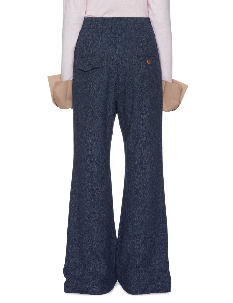 pantalone norma effetto denim blue - jejia - pantalone