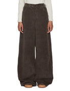 pantalone over velluto superflare cacao - alysi - pantalone
