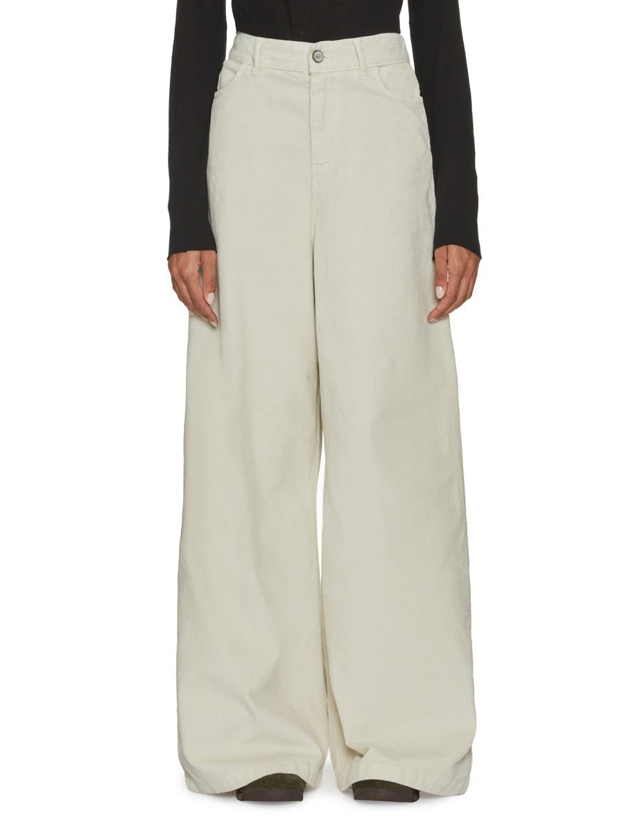 pantalone over velluto superflare gesso - alysi - pantalone