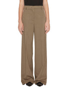 pantalone palazzo check moro beige - Frida SRL