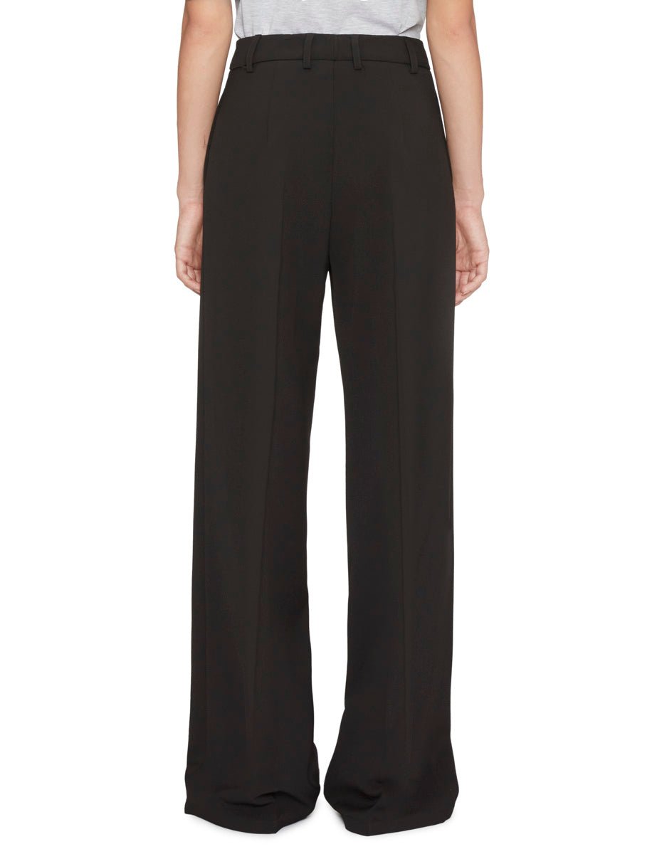 pantalone palazzo crepe nero - blufrida - pantalone