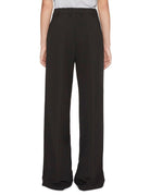 pantalone palazzo crepe nero - Frida SRL
