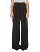 pantalone palazzo crepe nero - Frida SRL