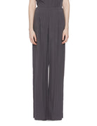 pantalone palazzo grey purple - alysi - pantalone