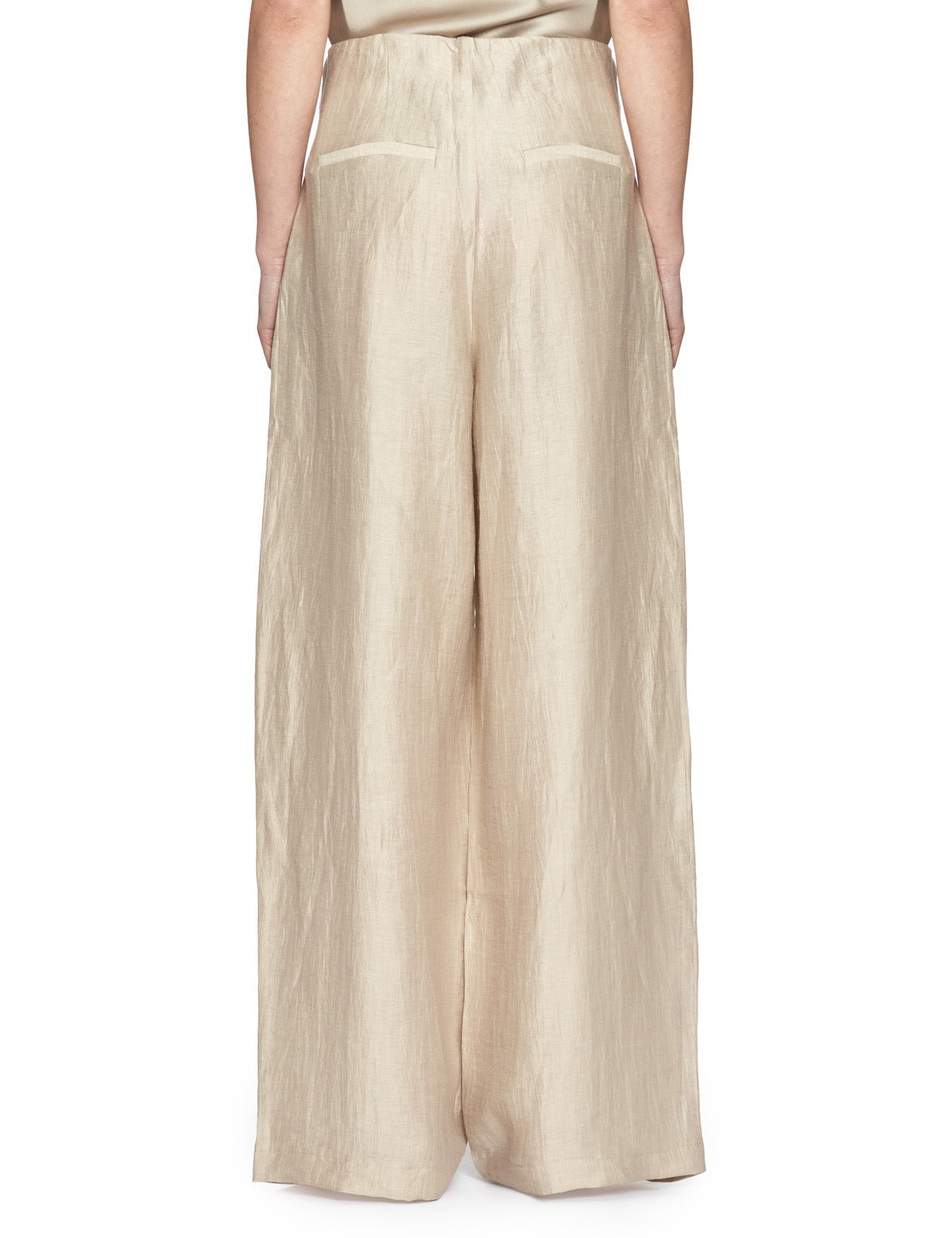 pantalone palazzo ramie cotone corda - alpha - pantalone