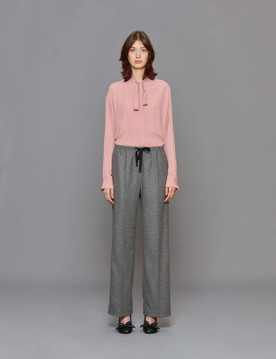 pantalone panno di lana grigio - forte forte - pantalone