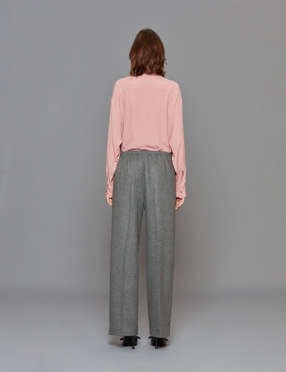 pantalone panno di lana grigio - forte forte - pantalone