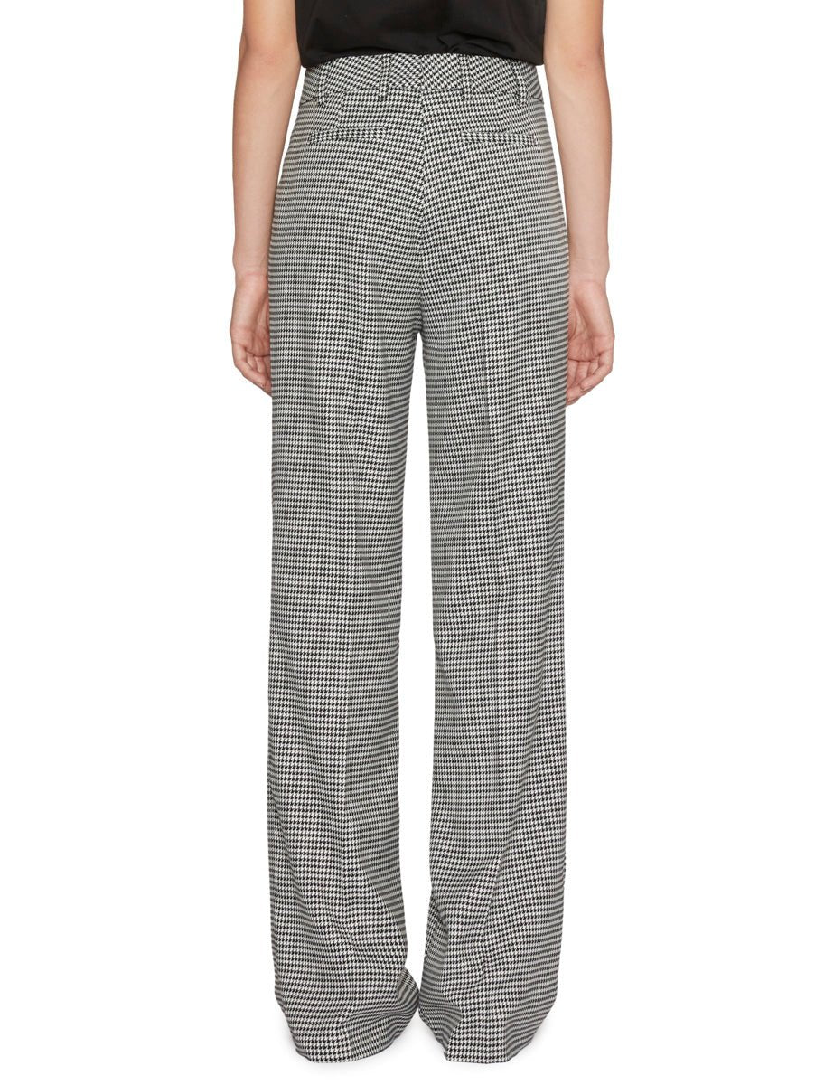 pantalone pied de poule bianco nero - Frida SRL