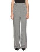 pantalone pied de poule bianco nero - Frida SRL