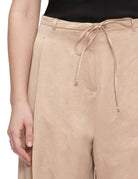 pantalone pieghe lino cupro nude - Frida SRL
