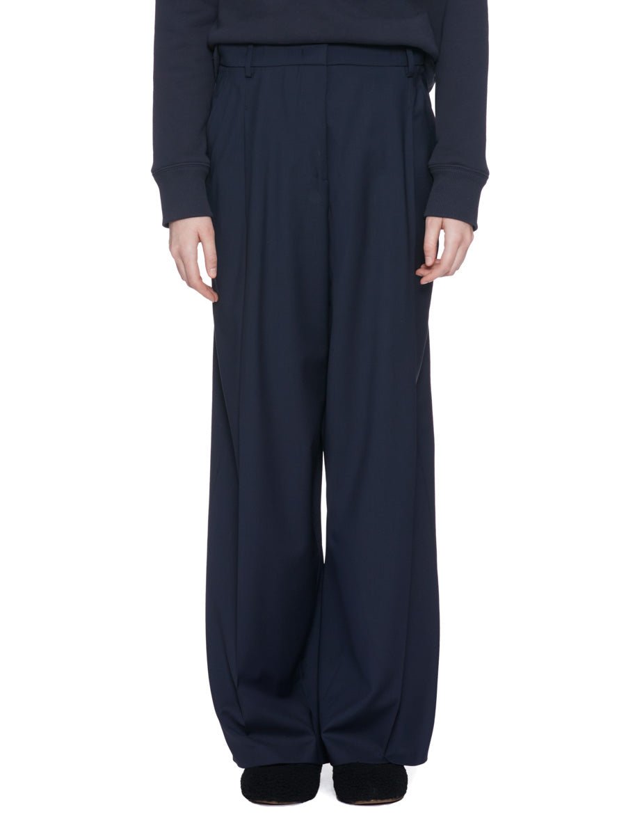 pantalone pinces morbido blu - n21 alessandro dell'acqua - pantalone