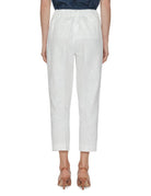 pantalone pinces ramiè bianco - blufrida - pantalone