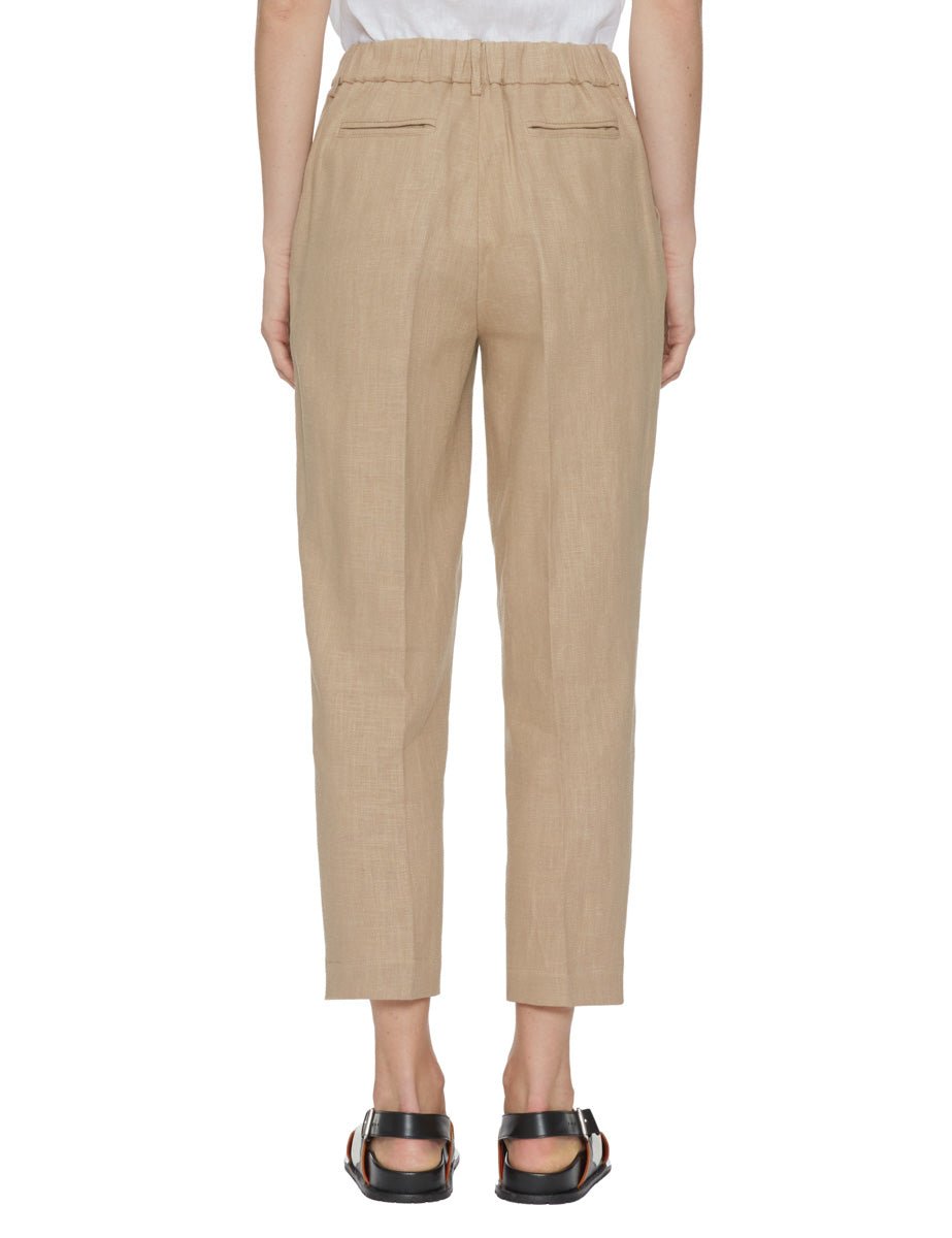 pantalone pinces ramiè stuoia - blufrida - pantalone