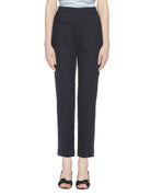 pantalone piquet dritto blu - max mara - pantalone