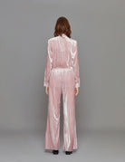 pantalone plisse velvet rose - Frida SRL