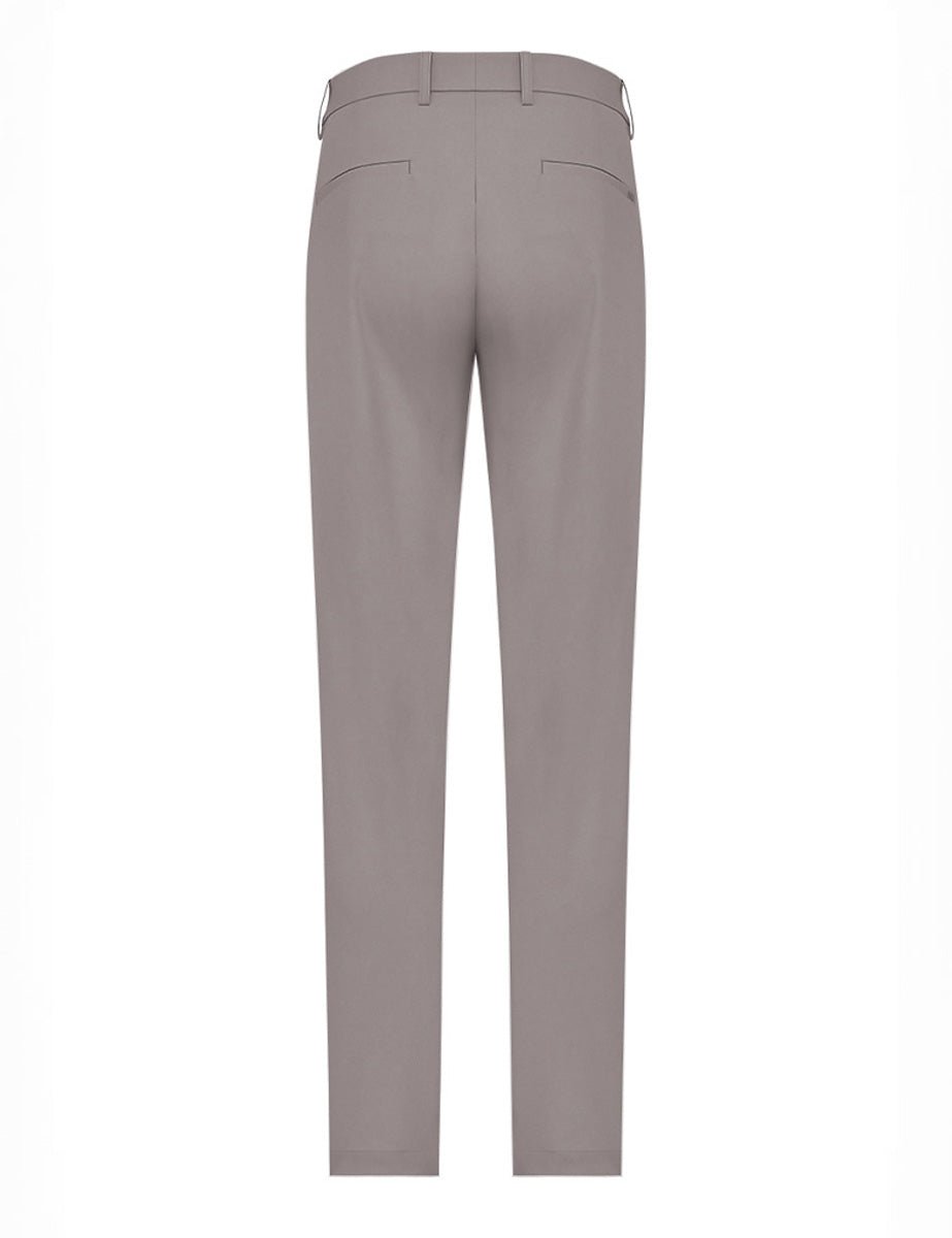 pantalone regular tessuto tecnico beige - duno - pantalone elegante