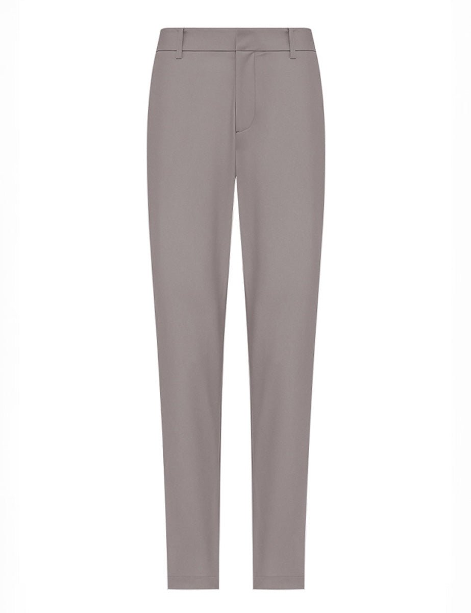 pantalone regular tessuto tecnico beige - duno - pantalone elegante